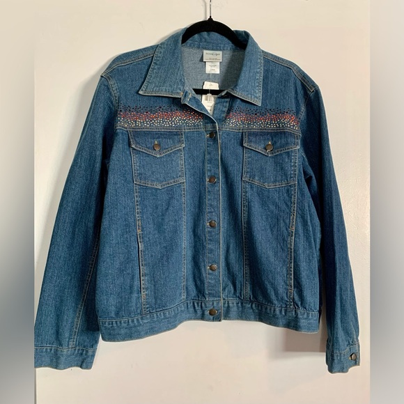 012 NWT embellished Jean Jacket - Picture 2 of 7